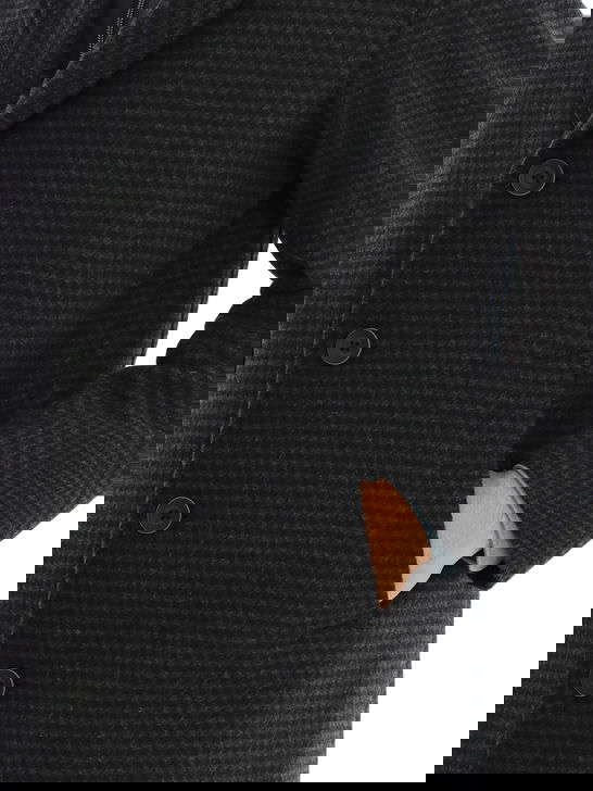 Herno Cappotto Herno Pied De Poule Grigio