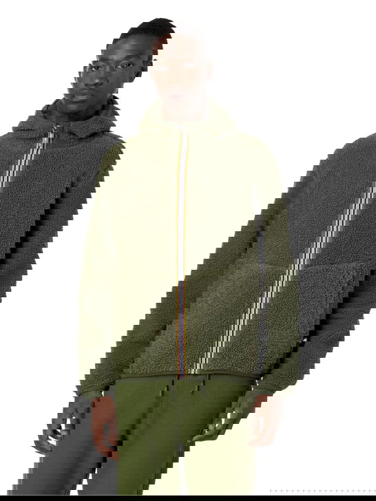 K Way Felpa K-Way Jack Sherpa Verde