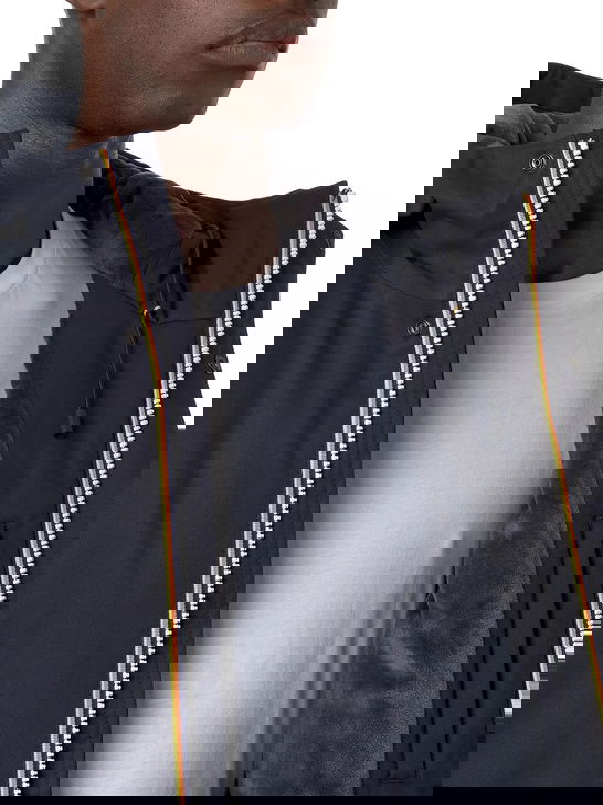 K Way Giaccone K-Way Jarno Twill Marmotta Blu