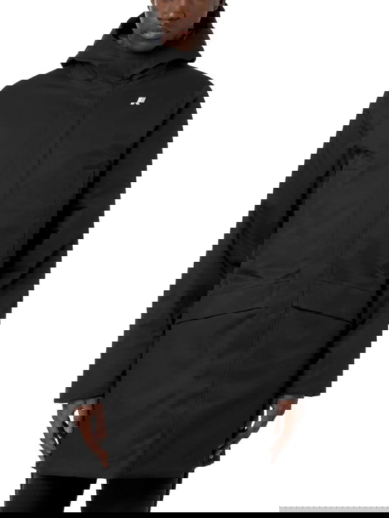 K Way Giaccone K-Way Jarno Twill Marmotta Nero