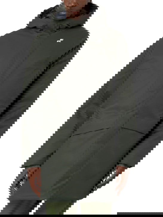 K Way Giaccone K-Way Jarno Twill Marmotta Verde