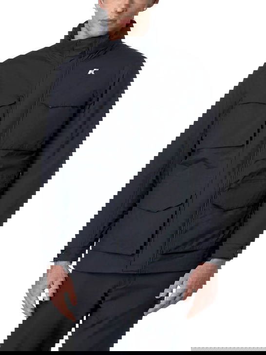 K Way Giaccone K-Way Manphy Warm Ottoman Blu