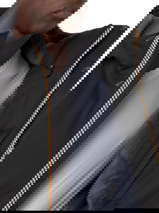 K Way Giubbino K-Way Jacko Twill Marmotta Nero