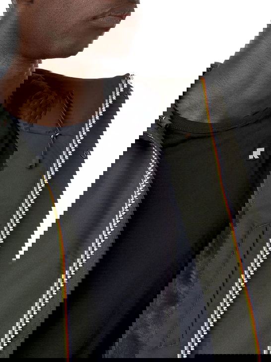 K Way Giubbino K-Way Jacko Twill Marmotta Verde