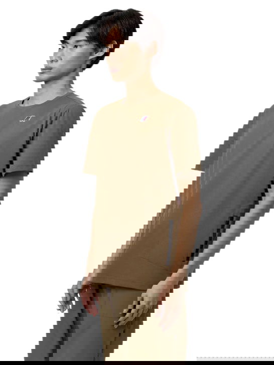 K Way T-Shirt K-Way Seril Travel Marrone