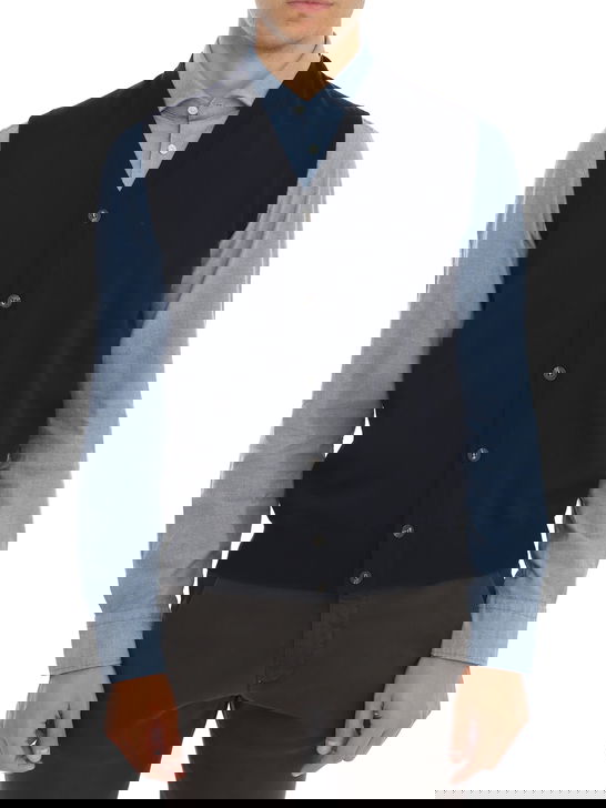 Kangra Gilet Kangra Merinos Blu