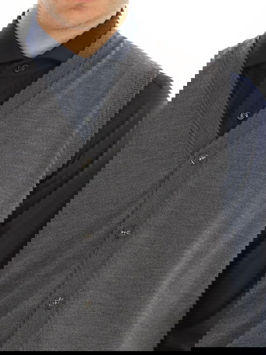 Kangra Gilet Kangra Merinos Grigio