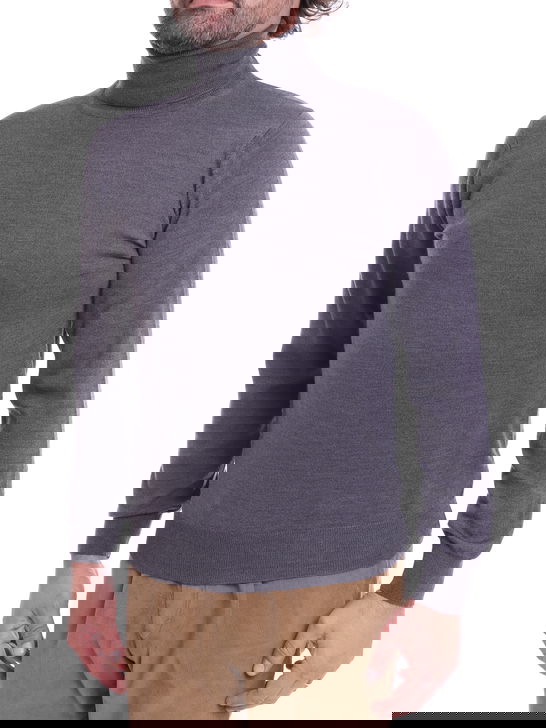 Kangra Maglia Kangra Dolcevita Merinos Grigio