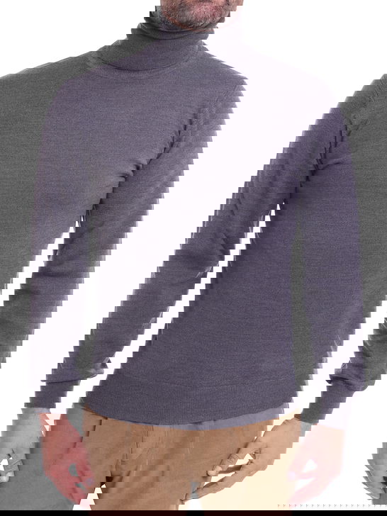 Kangra Maglia Kangra Dolcevita Merinos Grigio