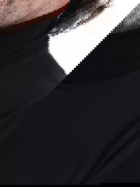 Kangra Maglia Kangra Dolcevita Merinos Nero