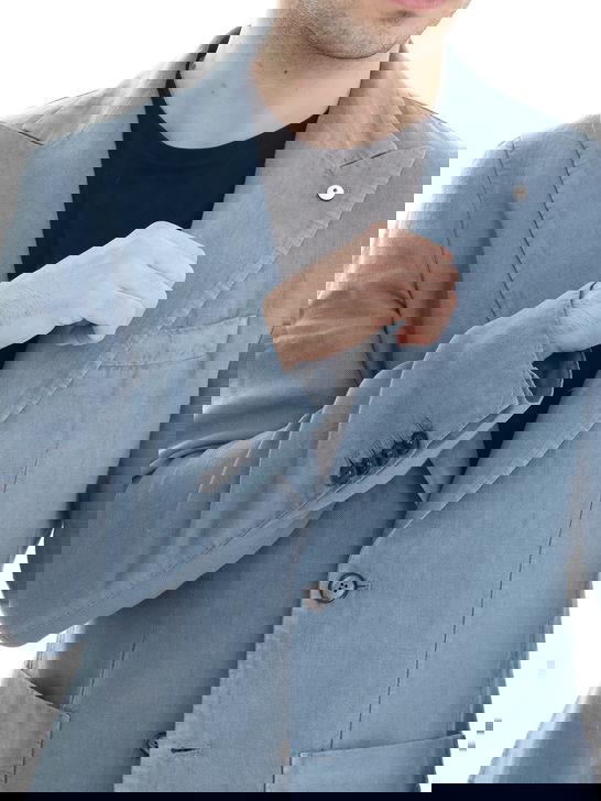 L.B.M. 1911 Giacca L.B.M. 1911 Lino Celeste