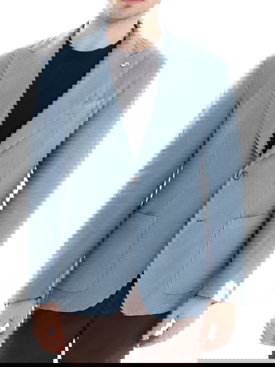 L.B.M. 1911 Giacca L.B.M. 1911 Lino Celeste