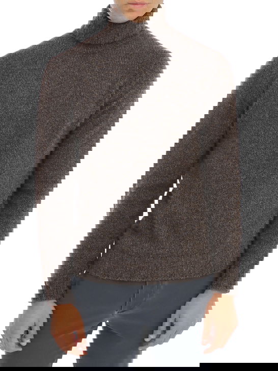 Filippo De Laurentiis Maglia Filippo De Laurentiis Dolcevita Yak Marrone