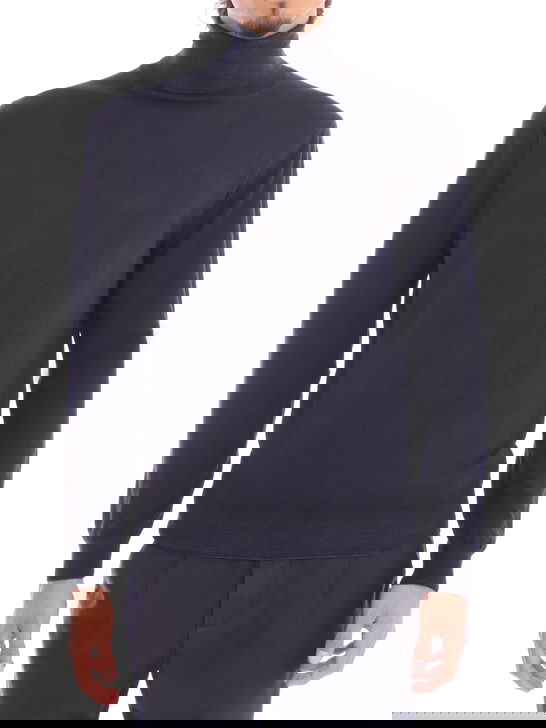 Filippo De Laurentiis Maglia Filippo De Laurentiis Merino Blu