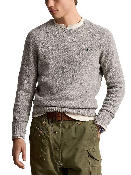 Polo Ralph Lauren Maglia Polo Ralph Lauren Donegal Grigio