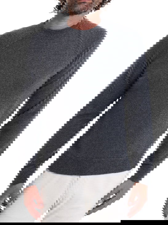 Malo Felpa Malo Cashmere Grigio