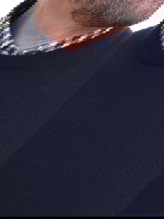 Malo Maglia Malo Cashmere Blu