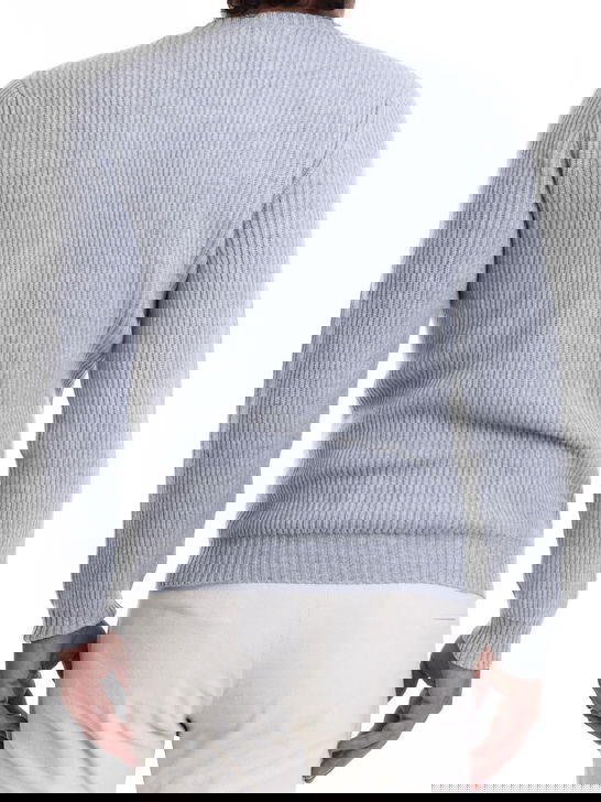 Malo Maglia Malo Cashmere Costa Inglese Grigio