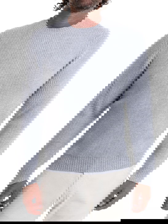 Malo Maglia Malo Cashmere Costa Inglese Grigio