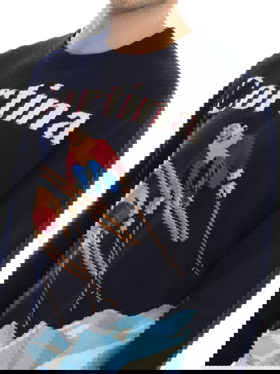 Mc2 Saint Barth Maglia MC2 Saint Barth Cortina Blu