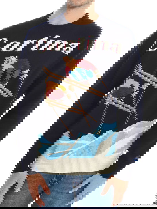 Mc2 Saint Barth Maglia MC2 Saint Barth Cortina Blu