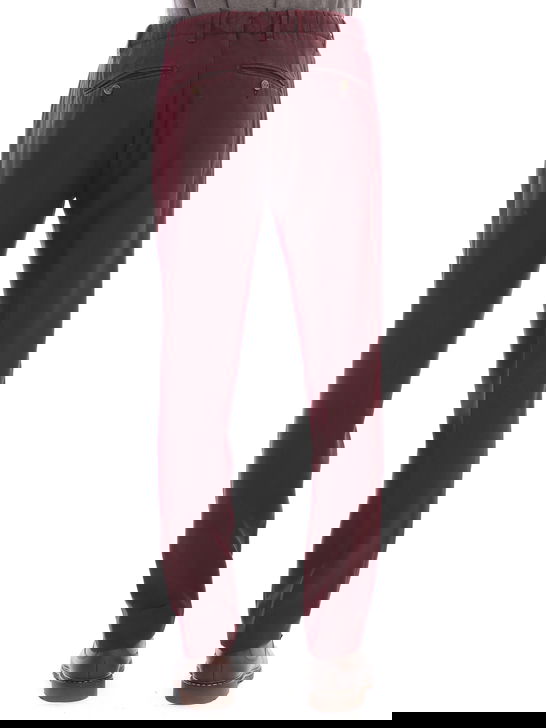 Myths Pantaloni Myths Flanella Lavata Bordeaux