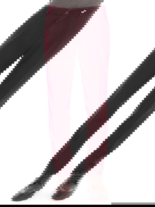 Myths Pantaloni Myths Flanella Lavata Bordeaux