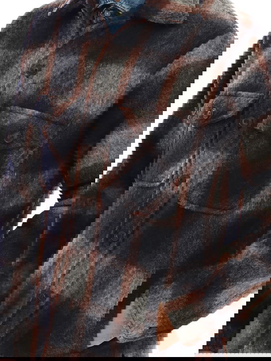 Tintoria Mattei Overshirt Tintoria Mattei Check Blu