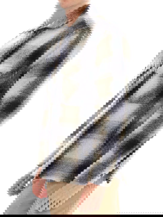 Tintoria Mattei Overshirt Tintoria Mattei Check Blu