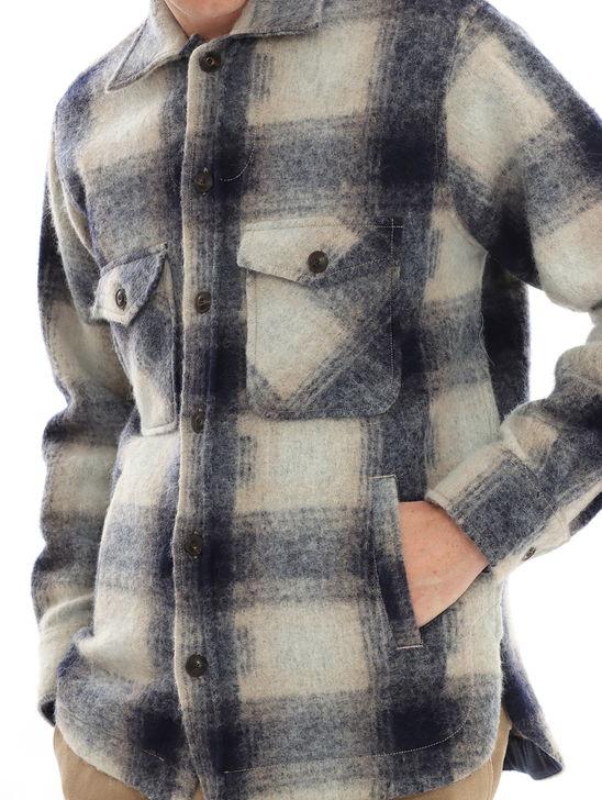 Tintoria Mattei Overshirt Tintoria Mattei Check Blu