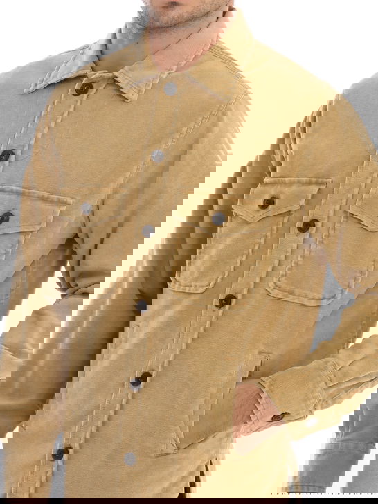 Tintoria Mattei Overshirt Tintoria Mattei Fustagno Beige