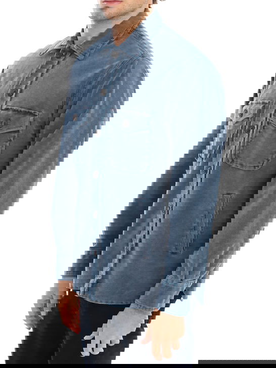 Tintoria Mattei Overshirt Tintoria Mattei Fustagno Blu