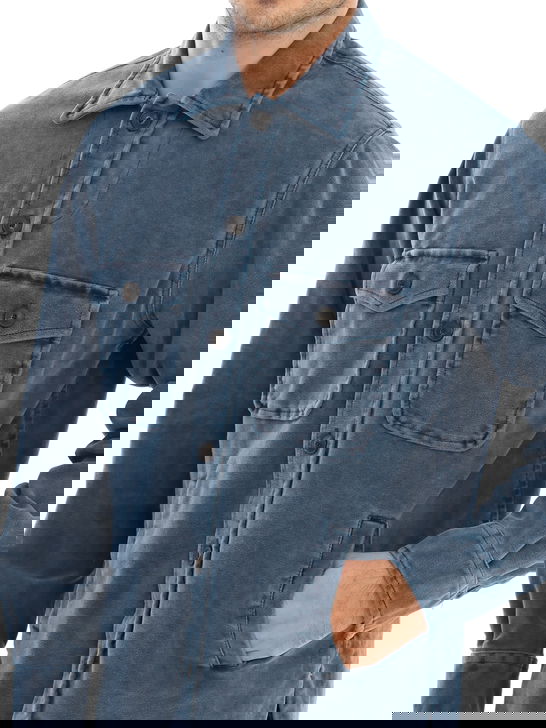 Tintoria Mattei Overshirt Tintoria Mattei Fustagno Blu