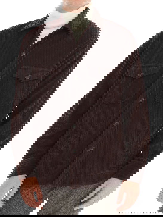 Tintoria Mattei Overshirt Tintoria Mattei Rocciatore Marrone