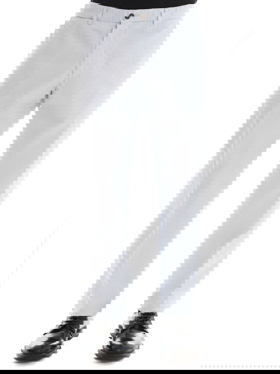 Briglia 1949 Pantaloni Briglia 1949 Cotone-Lino Azzurro