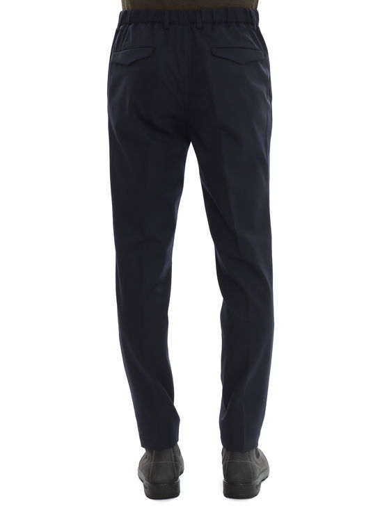 Devore Incipit Pantaloni Devore Incipit Flanella Tecnica Blu