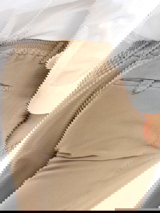 Devore Incipit Pantaloni Devore Incipit Fustagno Beige