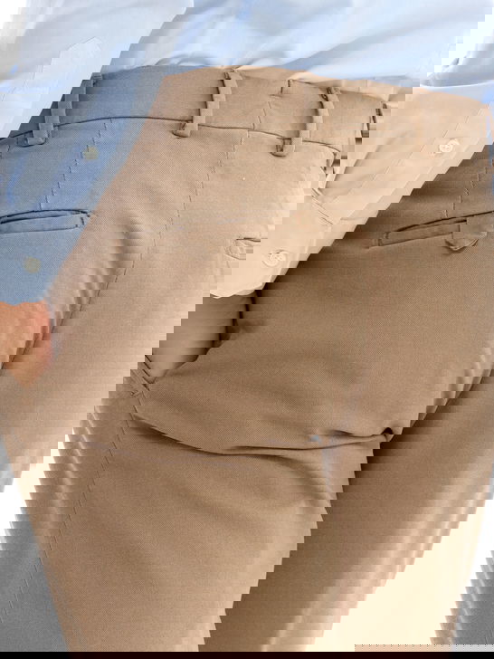 Devore Incipit Pantaloni Devore Incipit Melange Beige