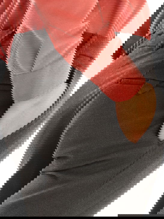 Devore Incipit Pantaloni Devore Incipit Melange Marrone