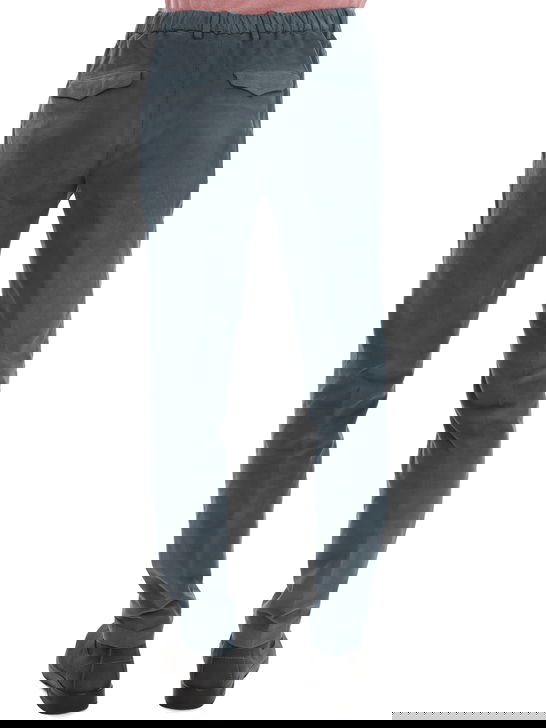 Devore Incipit Pantaloni Devore Incipit Velluto Millerighe Blu