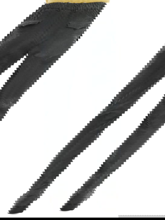 Devore Incipit Pantaloni Devore Incipit Velluto Millerighe Grigio