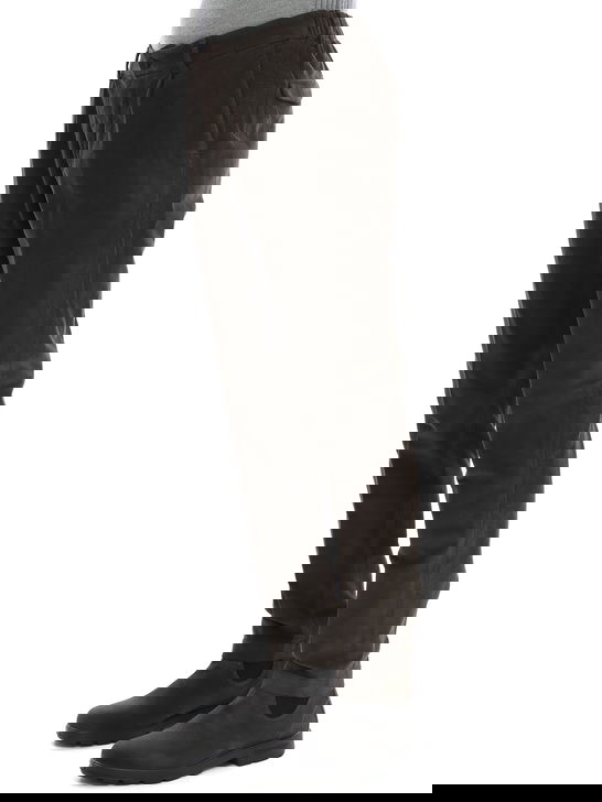 Devore Incipit Pantaloni Devore Incipit Velluto Millerighe Marrone