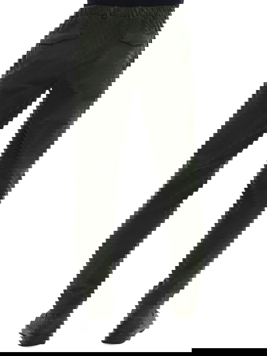 Devore Incipit Pantaloni Devore Incipit Velluto Millerighe Verde