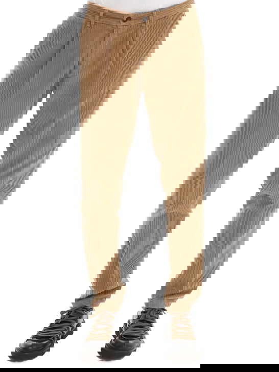 Devore Incipit Pantaloni Devore Incipit Velluto Rocciatore Beige