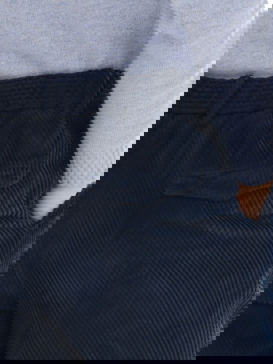 Devore Incipit Pantaloni Devore Incipit Velluto Rocciatore Blu