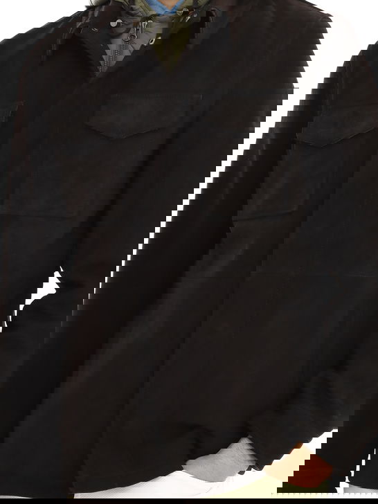 Proleather Field Jacket Proleather Pelle Marrone