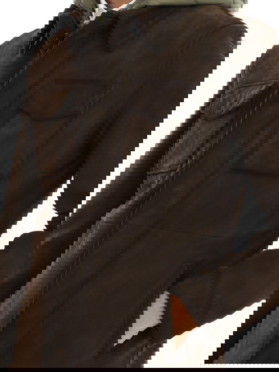 Proleather Field Jacket Proleather Pelle Verde