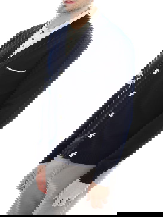 Rakki Cardigan Rakki College Blu