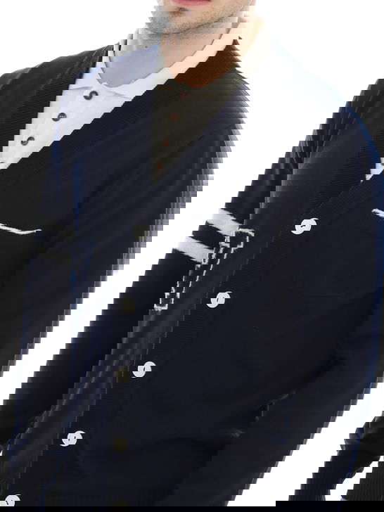 Rakki Cardigan Rakki College Blu