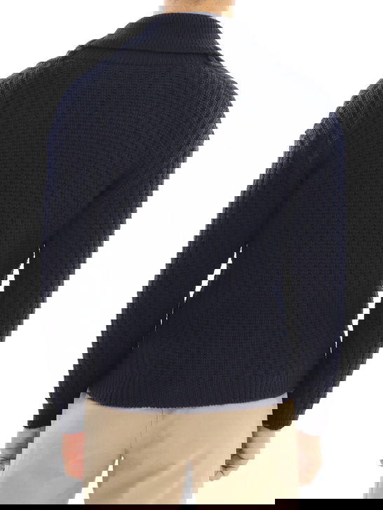 Rakki Cardigan Rakkì Collo Sciallato Blu